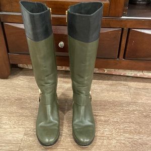 Michael Kors boots size 7M color green/black use